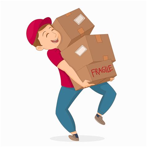 Man Carrying Box Vector Art Icons And Graphics For Free Download
