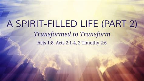 A Spirit Filled Life 2 Logos Sermons