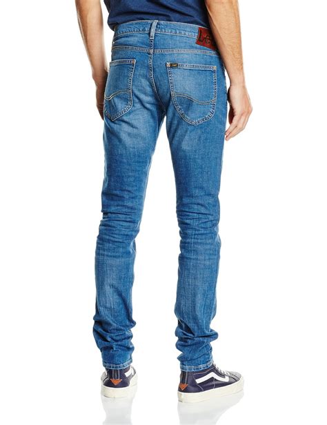 Lee Luke Slim Tapered Denim Jeans New Mens Stretch Regular Rise Authentic Blue Ebay