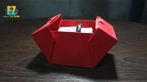 Origami Box How To Make An Origami Ring Box Youtube