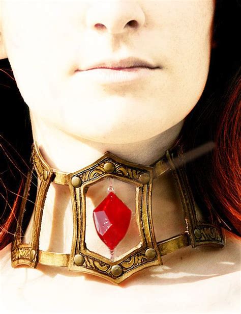 Become the red lady with this diy melisandre necklace instructable! MADE TO ORDER - Melisandre red gold necklace jewelry choker cosplay game of throne costume ...