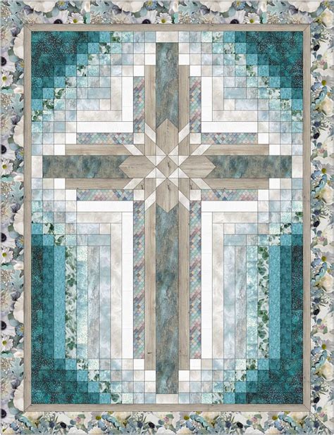 Farmhouse Cross Quilt Pattern By Quiltfox 786468611858 Quilt In A Day