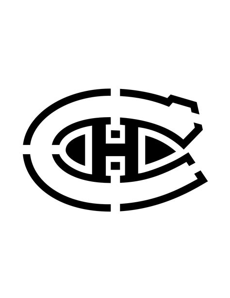 Nhl Hockey Montreal Canadiens Pumpkin Stencil Pumpkin Pattern