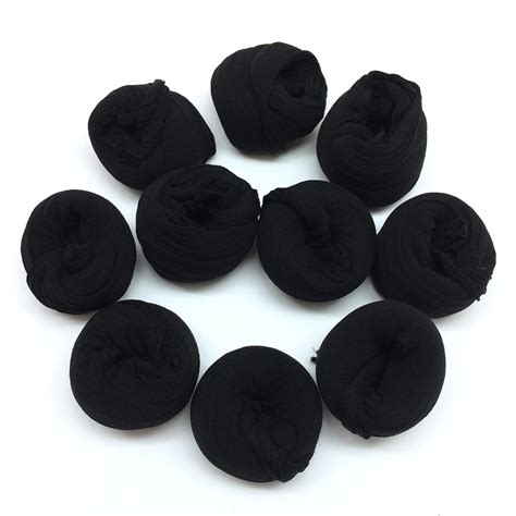 Buy Pepperlonely Black 10pc 23 Inch Nylon Stocking Flower Fabric For