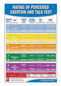Buy Rating Of Perceived Exertion Chart Poster Rpe Poster Talk Test