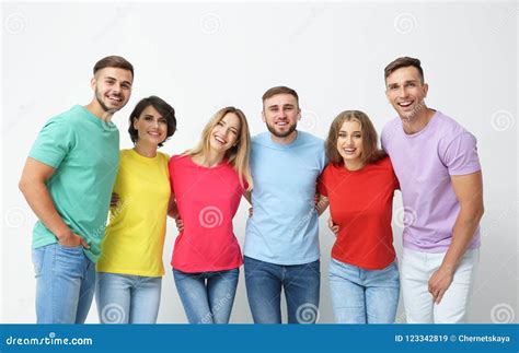 Group Of Young People Hugging Each Other Stock Image Image Of Community Colorful 123342819