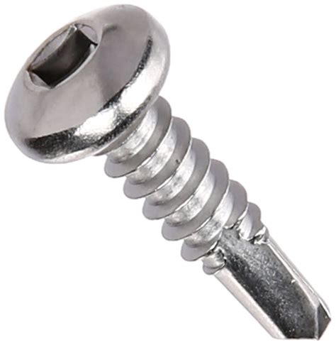 410 Stainless Steel Self Drilling Screw Plain Finish Pan Head Square