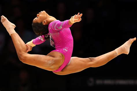 gabby douglas hasn t been to the gym since november but she can still do flips very real