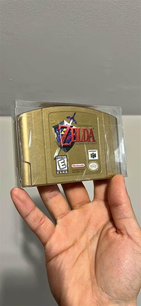 Vintage The Legend Of Zelda Ocarina Of Time Gold Nintendo 64 Tested