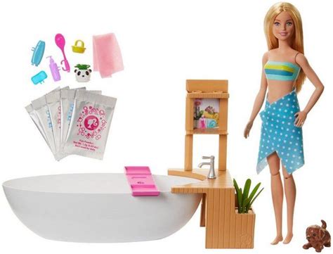 Reviewed in germany on december 10, 2020. Anziehpuppe »Wellnesstag«, mit Badewanne | Barbies puppen ...