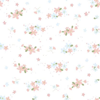 Maybe you would like to learn more about one of these? Seamless Floral Pattern With Small Cute Flowers On White ...