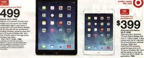 All in one place, available from apple. Target Promo: iPad Air and Retina iPad mini $20 Off, Plus ...