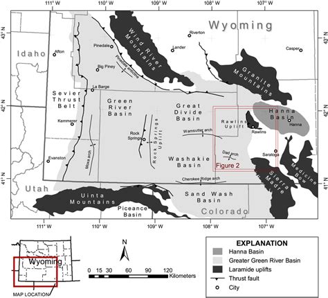 Overview Map Of The Greater Green River Basin Southwestern Wyoming