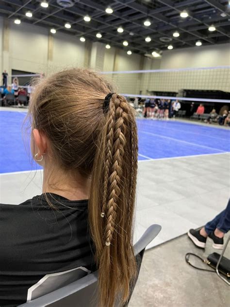 Volleyball Sports Hairstyle With Braids Tennis Hairstyles Soccer