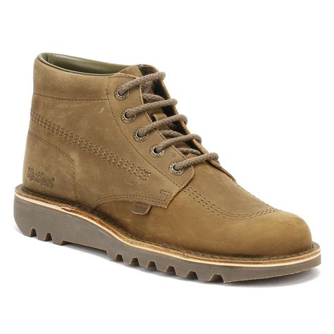As the athletes and teams becomes more serious, we challenge them to set individual and. Kickers Mens Khaki Leather Kick Hi Boots in Natural for ...