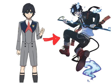 Hiros Transformation Will Look Like Rin From Blue Exorcist If Blue