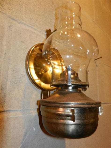 Wall Mounted Oil Lamp Removeable From Wall Bracket With Glass Etsy Oil Lamps Vintage Walls
