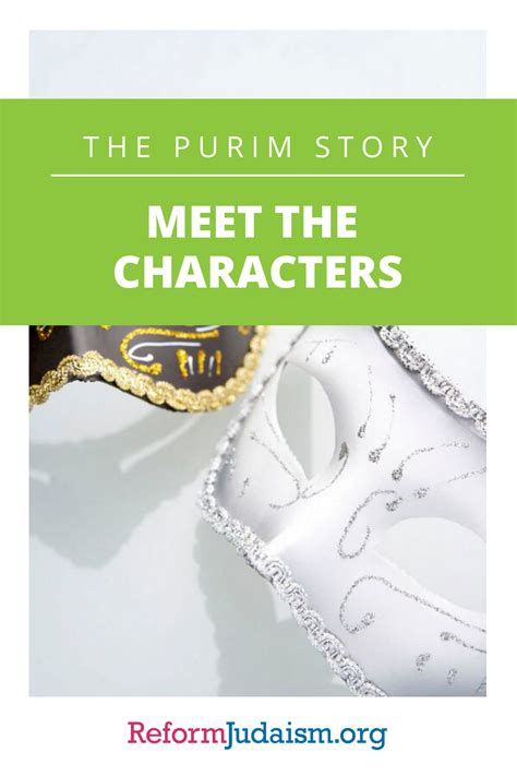 The Purim Story Meet The Characters Purim Story Purim Character