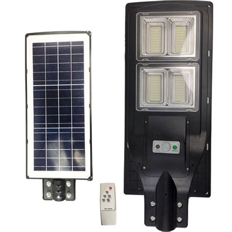 luminaria solar led poste rua 60w sensor movimento controle casas jardins refletor ralos e