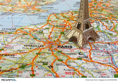 Eiffel Tower France Map Amazon Com Retro Paris France Tourist Map