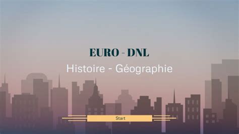 Euro Dnl Histoire Géographie Lycée Marceau
