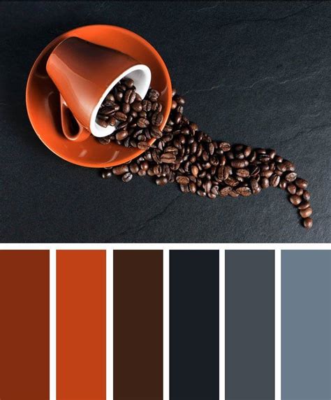 Coffee Grey And Terracotta Color Scheme Grey And Burnt
