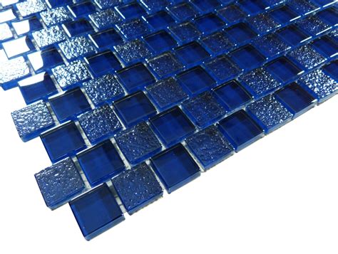 Blue Metallic 1 X 1 Offset Glass Pool Tile Ss82323b1 — Oasis Tile