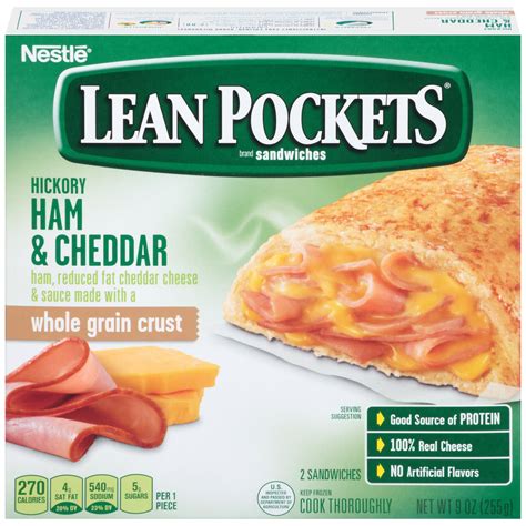 Lean Pockets Ham And Cheese With Whole Grain Crust Sandwiches Shop