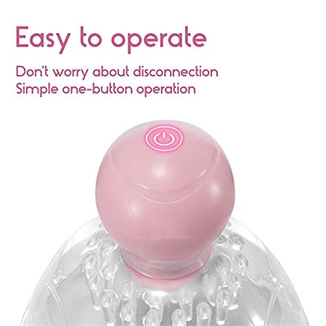 Vibrating Nipple Suckers With 360° Rotational Stimulation Strong Suction Nipple Toys With 10