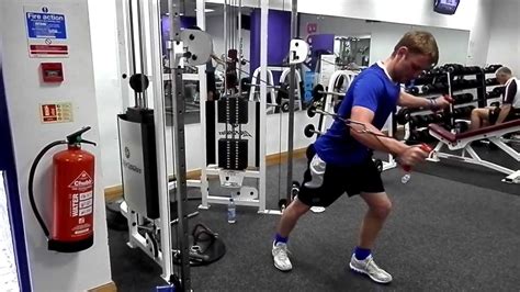 Chest fly & upper chest exercises-- Basic Cable Chest Press Exercise - YouTube