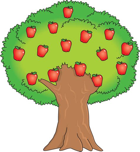 His most famous novels are the man of property, a modern comedy and the forsyte saga. Cartoon Apple Tree - Cliparts.co