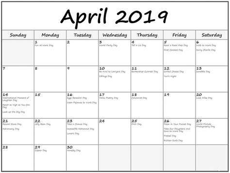 April 2019 Calendar Wallpapers Wallpaper Cave