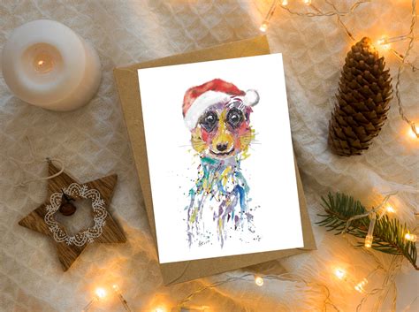 Meerkat Christmas Card 6 Pack