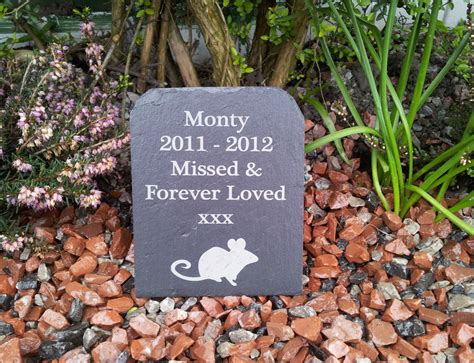 Every pet headstone we offer is made in america by experienced laser engravers. Natural Slate Pet Memorial Grave Marker Headstone 11cm x ...