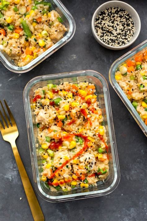 The seasoning was right on point. Instant Pot Chicken Fried Rice Meal Prep Bowls - The Girl ...