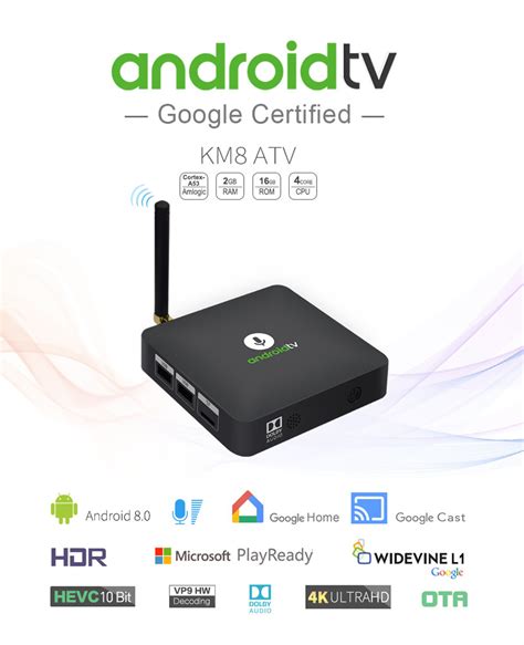 Mecool Km8 2gb16gb S905x Android Tv Os Smart Tv Box Android Tv Boxes
