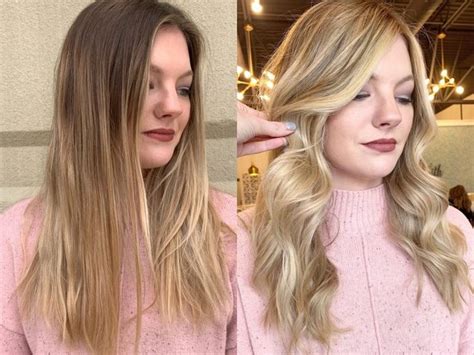 Brunette To Blonde In One Visit — Beauty And The Blonde Brunette To Blonde Going Blonde From