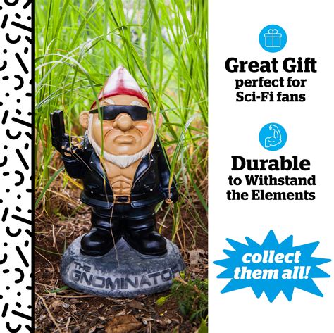 Big Mouth Toys The Gnominator Garden Gnome Statues Fifth Degree