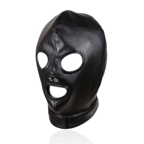 Mask Sexy Bondage Leather Hood Bdsm Erotic Adult Games Fetish Sex Toy