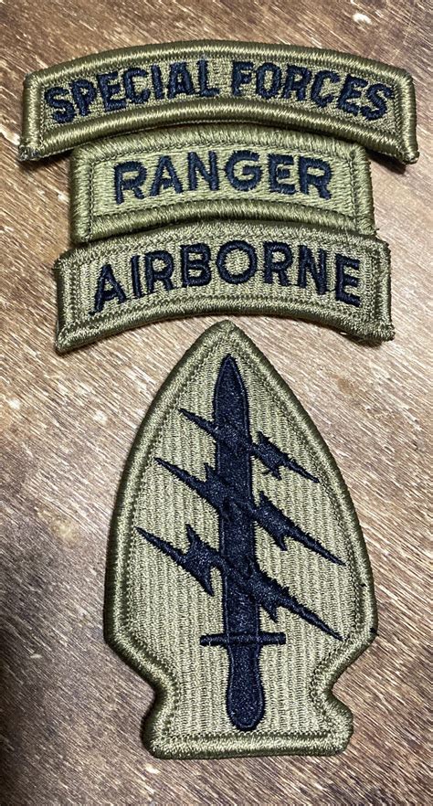 Special Forces Ocp Patch Special Forces Ranger Airborne Tabs Made In