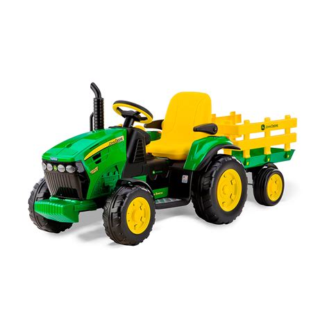 Tractor Eléctrico Con Remolque John Deere 12v · Peg Perego