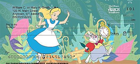 Alice In Wonderland Personal Checks | Alice in wonderland, Personal checks, Wonderland