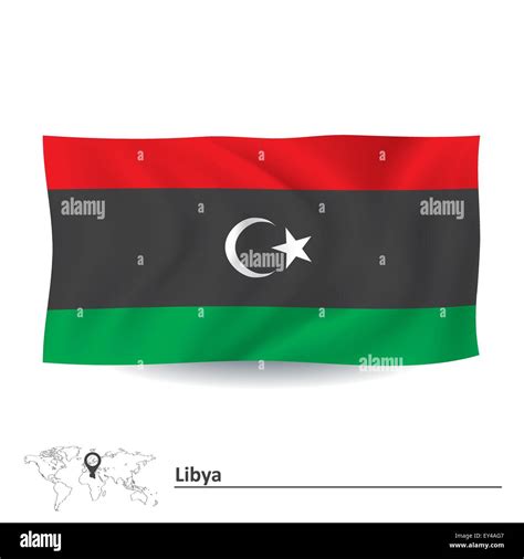Flag Of Libya Vector Illustration Stock Vector Image And Art Alamy