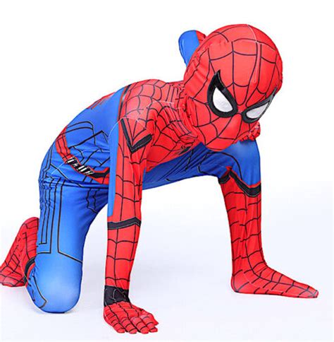 spiderman costume carnevale simil homecoming bimbo uomo cosplay costume spm012 ebay