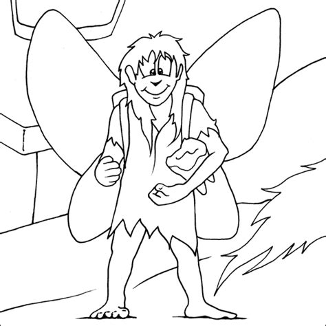 Boy Fairy Coloring Pages Printable Food Ideas