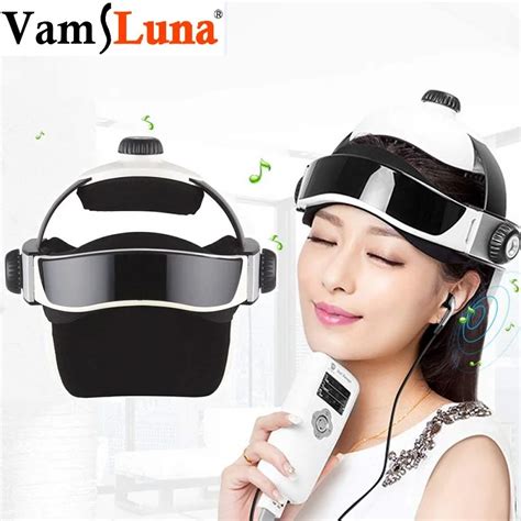 3d Electric Head Massager Intelligent Air Pressure Vibration Finger Press Relaxation With Music