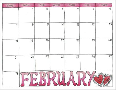February 2021 calendar (classic blank sheet) 1. 2021 Calendars for Advanced Planning - Flanders Family ...
