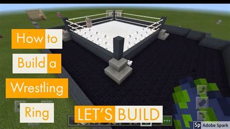 How To Build A Wrestling Ring Easy Minecraft Pe Youtube