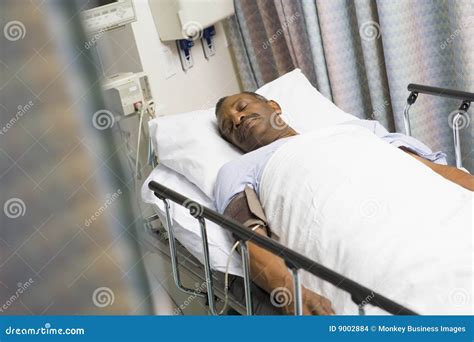 Patient In Hospital Bed Stock Photo Image Of African 9002884