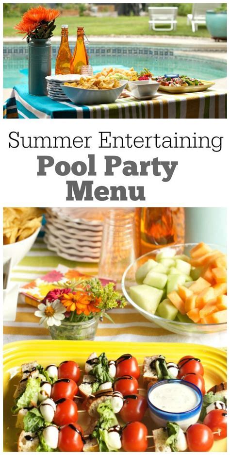 Maybe you would like to learn more about one of these? Pool Party Menu | Pool party snacks, Summer party menu ...
